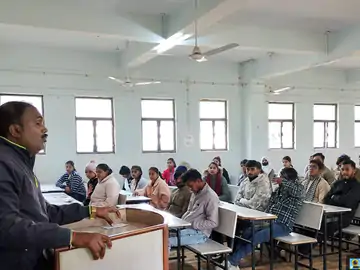 छात्रों को हिंदी के वैश्विक महत्व से कराया अवगत, भाषण प्रतियोगिता हुई