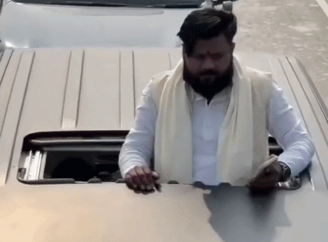 कैबिनेट मंत्री संजय निषाद को अपना फूफा बताता है आरोपी गोल्डेन साहनी।
