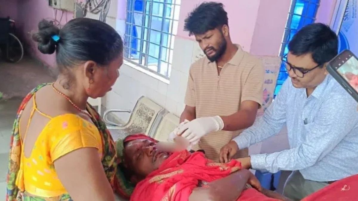 हालत गंभीर, खेत में मेड़ बांधने के दौरान किया लहूलुहान