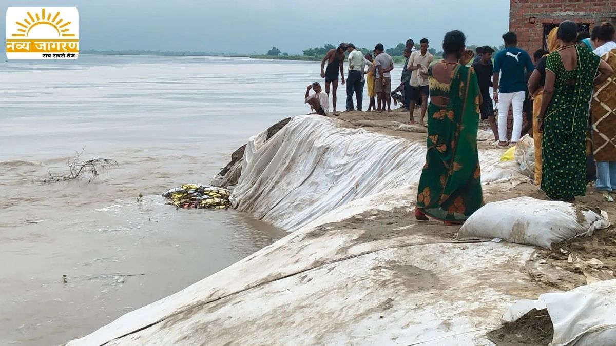 बढ़ते पानी को लेकर ग्रामीण भयभीत, पशुओं के चारे की किल्लत