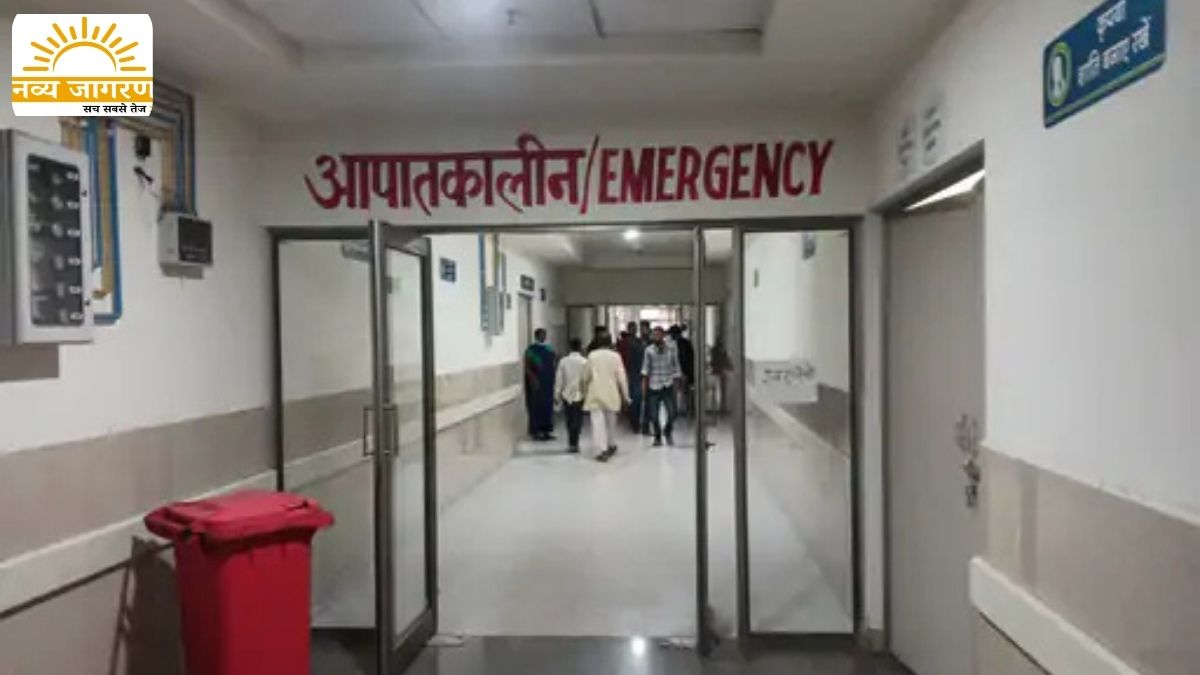 बाइक सवार गंभीर रूप से घायल, एंबुलेंस से पहुंचाया गया मेडिकल कॉलेज 