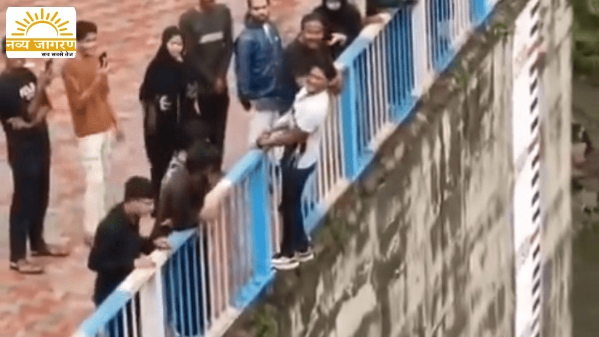 30 फीट ऊंची बाउंड्रीवाल से कूदा युवक, बांध के अंदर गिरने से दोनों पैर टूटे