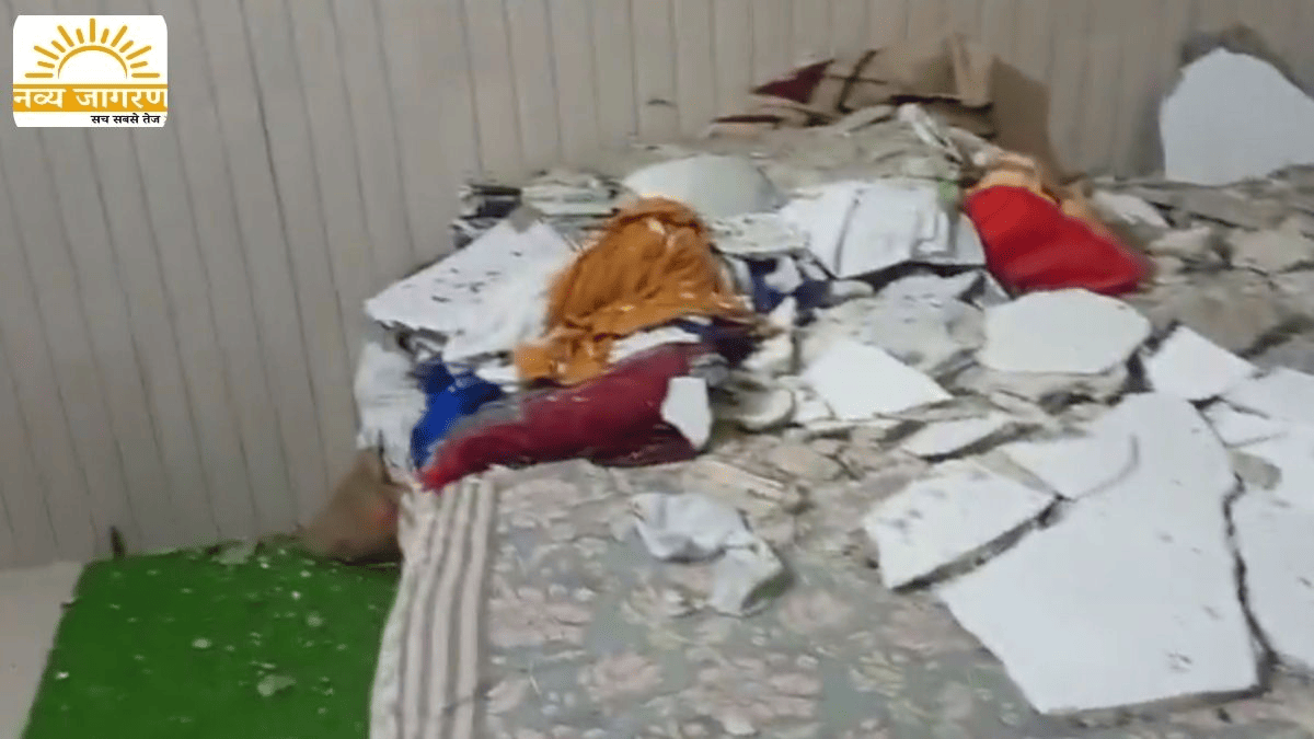 हादसे में बाल-बाल बचे तहसीलदार, नगर पालिका के कार्य निर्माण पर उठे सवाल