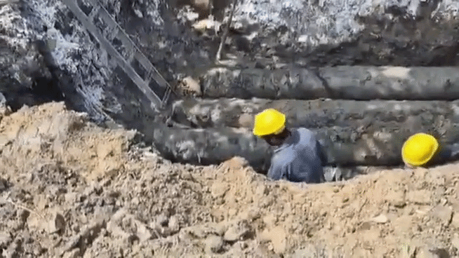 गड्ढे में जमा हुआ 50 लीटर पेट्रोल, फायर ब्रिगेड और सेफ्टी टीम ने संभाला मोर्चा