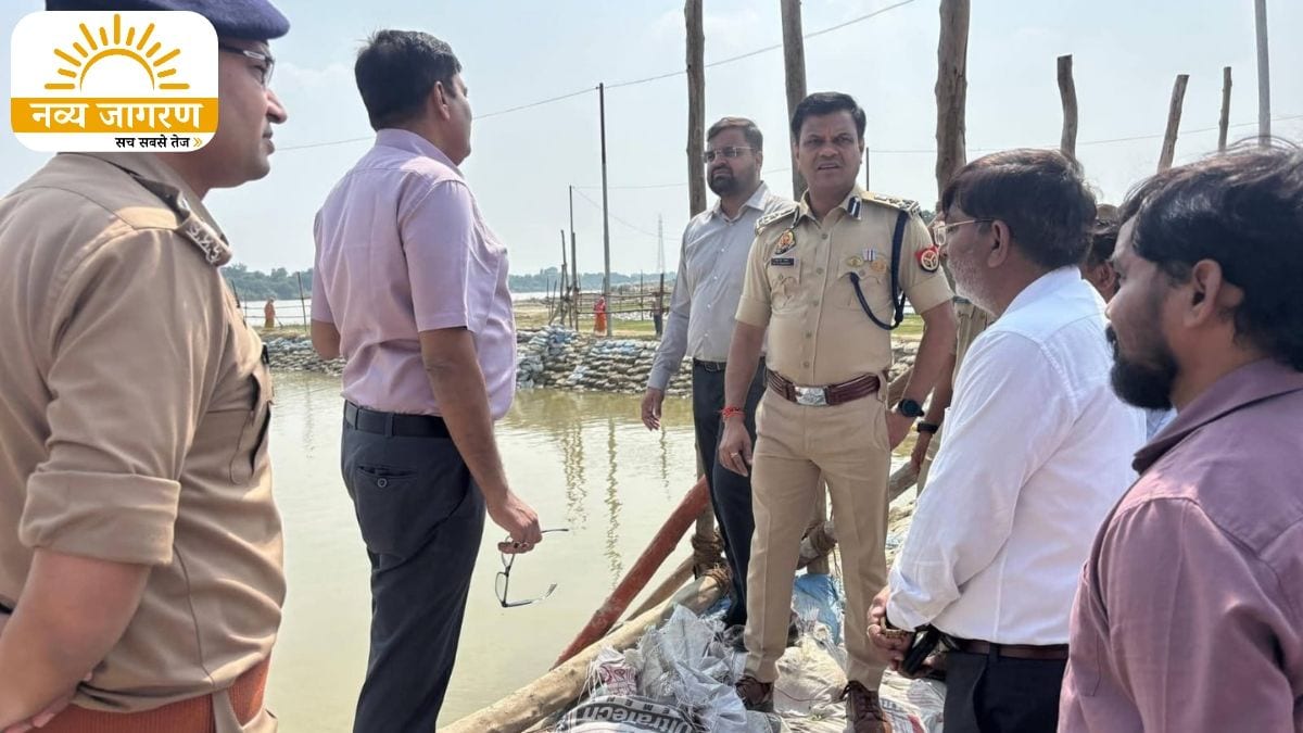 मूर्ति विसर्जन स्थल का किया निरीक्षण, प्रकाश व्यवस्था दुरुस्त करने के दिए निर्देश